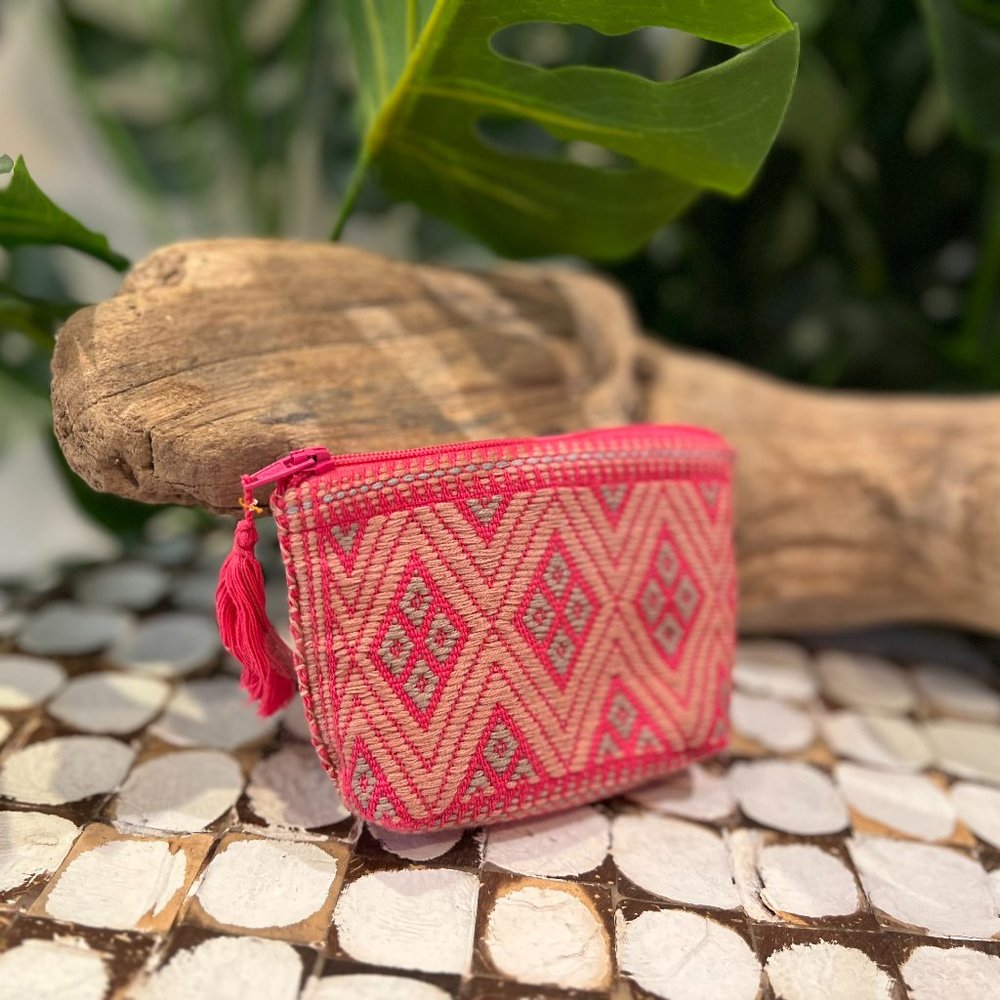 Handmade Embroidered Mexican Coin Purse
